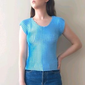 Blue Stretchy Top